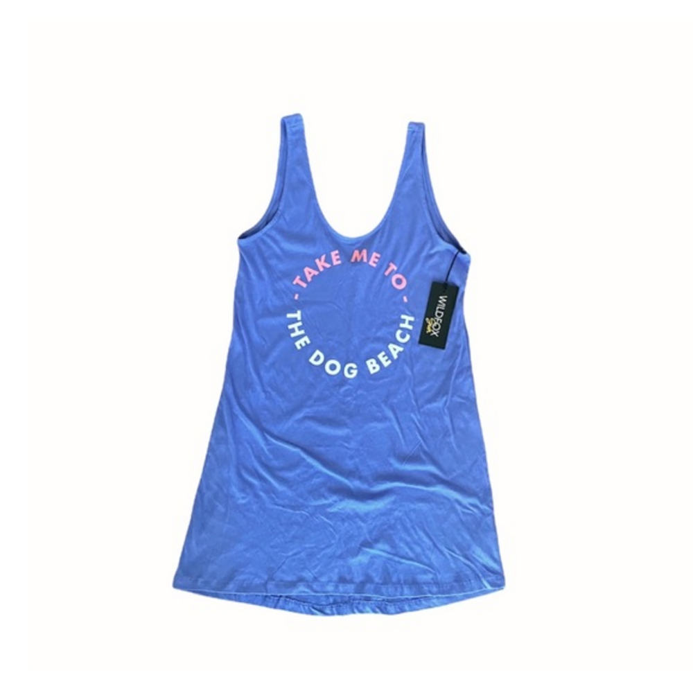 NWT Wildfox Swim Graphic Beach Cover Up‎ Sleeveless Sleep Tee